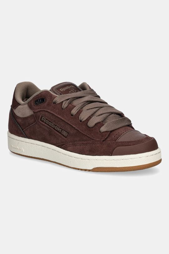 Reebok Classic velúr sportcipő Club C Bulc lapos barna 100211204