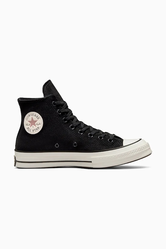 Converse trampki zamszowe Chuck 70 płaska czarny A09474C