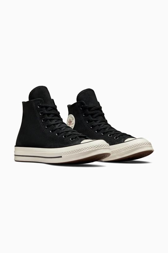 Converse tenisi din piele intoarsa Chuck 70 A09474C negru AW24