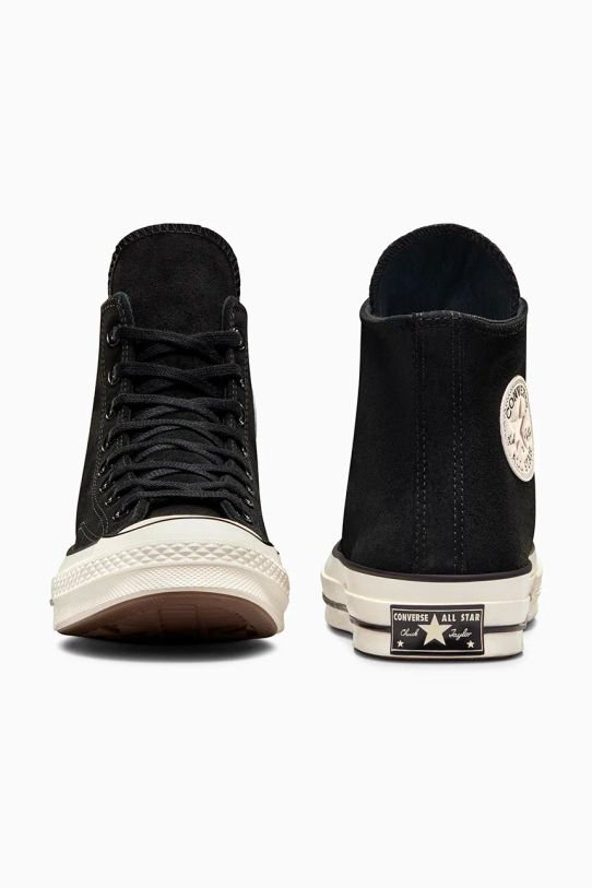 Obuwie Converse trampki zamszowe Chuck 70 A09474C czarny