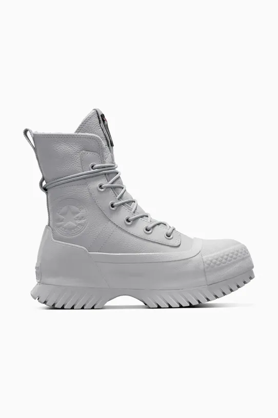 Шкіряні кеди Converse Chuck Taylor All Star Lugged 2.0 CC платформа сірий A12344C