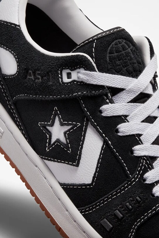 Încălțăminte Converse sneakers din piele întoarsă AS-1 PRO A04144C negru