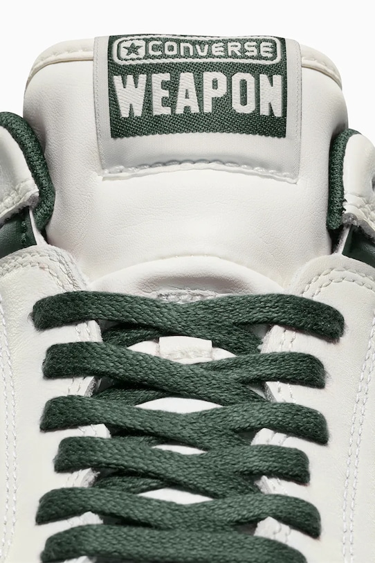 Kožené tenisky Converse Weapon Old Money bílá A11212C