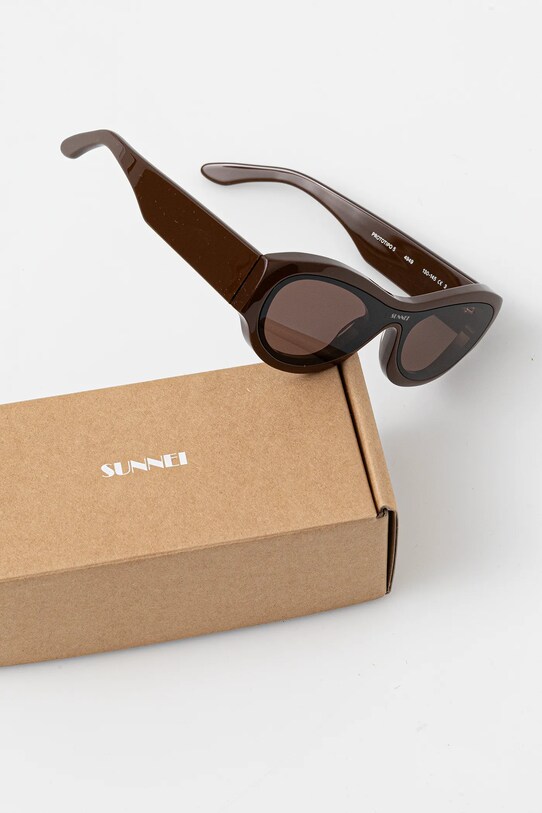 Sunnei okulary przeciwsłoneczne brązowy MACCXEYW005