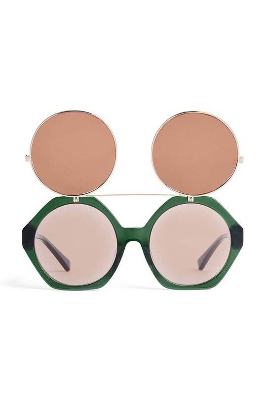 Mini Rodini okulary przeciwsłoneczne dziecięce 2466011575 zielony AW24
