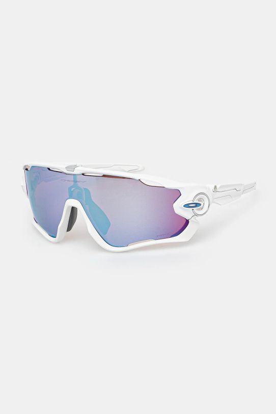 Oakley okulary przeciwsłoneczne Jawbreaker gładka z detalem różowy OO9290