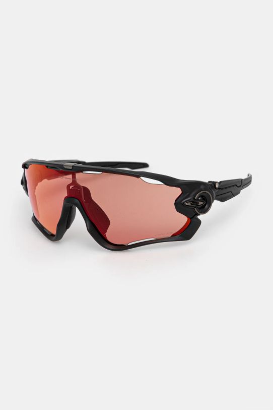 Oakley okulary przeciwsłoneczne Jawbreaker gładka z detalem czarny OO9290