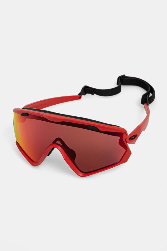 Oakley okulary przeciwsłoneczne Wind Jacket 2.0 czerwony OO9418