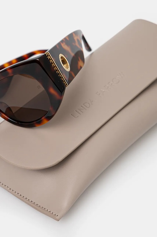 Accesorii LINDA FARROW ochelari de soare DEBBIE LFLC1059C2SUN maro
