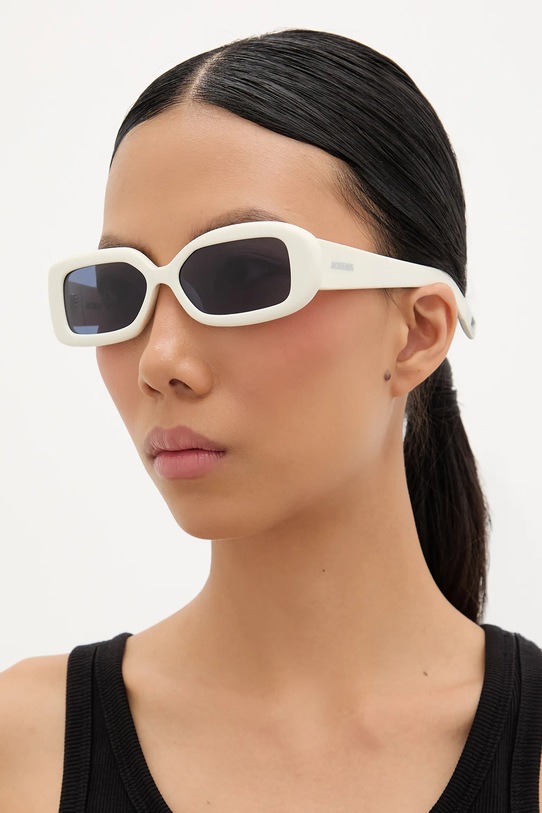Jacquemus okulary przeciwsłoneczne ROND JAC11C2SUN biały SS25