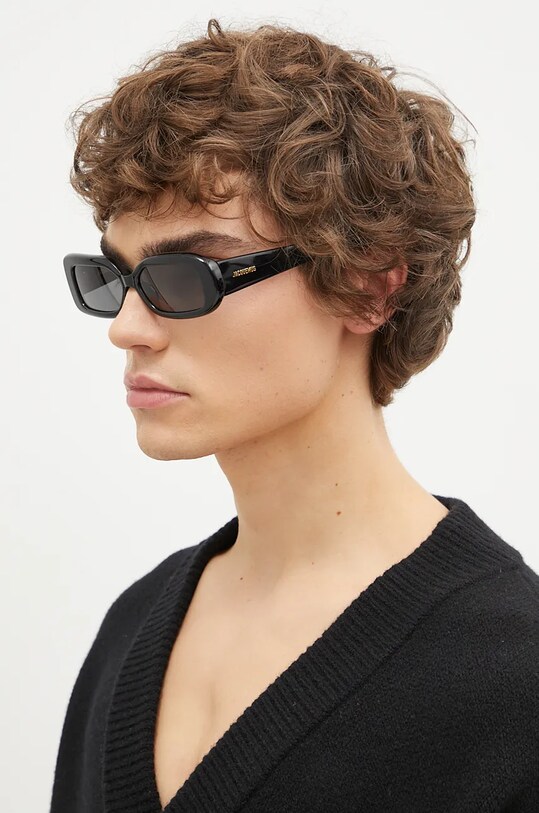 Jacquemus ochelari de soare ROND JAC11C1SUN negru