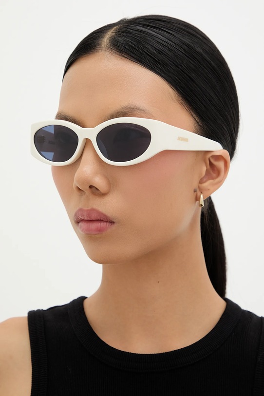 Slnečné okuliare Jacquemus OVALO JAC4C7SUN biela SS25