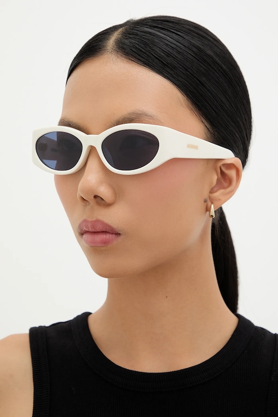 Slnečné okuliare Jacquemus OVALO JAC4C7SUN biela SS25