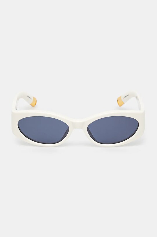 Jacquemus ochelari de soare OVALO JAC4C7SUN alb SS25