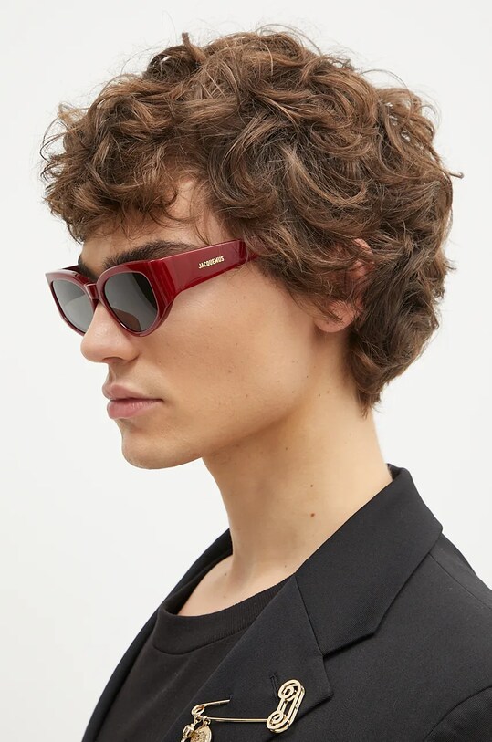 Jacquemus okulary przeciwsłoneczne GALA bordowy JAC5C3SUN