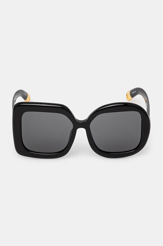 Jacquemus okulary przeciwsłoneczne CARRE ROND 2 JAC10C1SUN czarny SS25