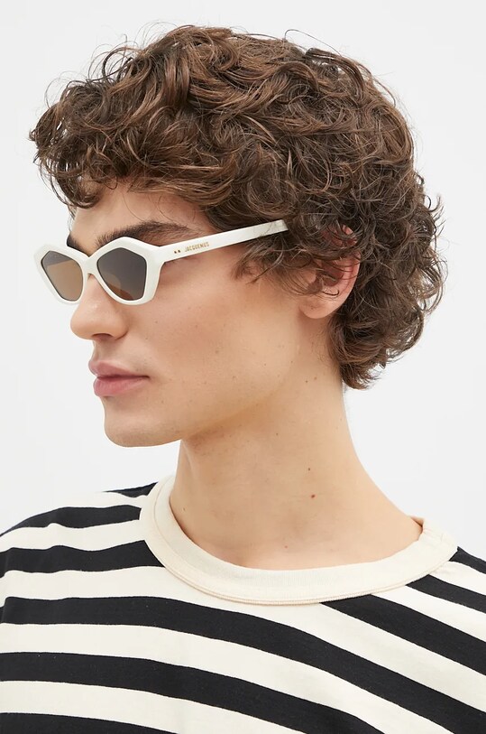 Jacquemus ochelari de soare BAMBINO alb JAC42C3SUN
