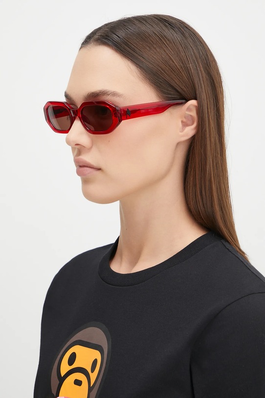 Sunčane naočale The Attico IRENE jednobojno crvena ATTICO14C13SUN