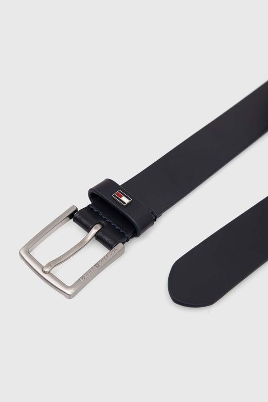 Tommy Hilfiger curea de piele pentru copii AU0AU01920 bleumarin AW24