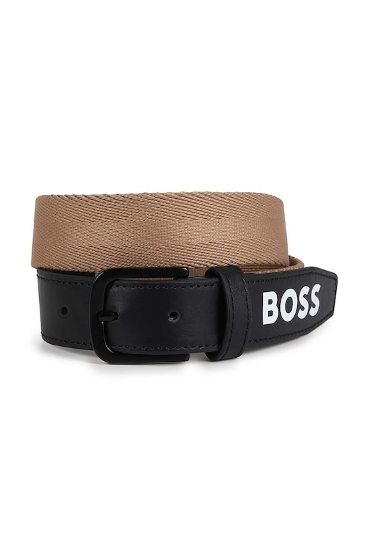 Παιδική ζώνη BOSS υφασμάτινο μαύρο J51573.80.90