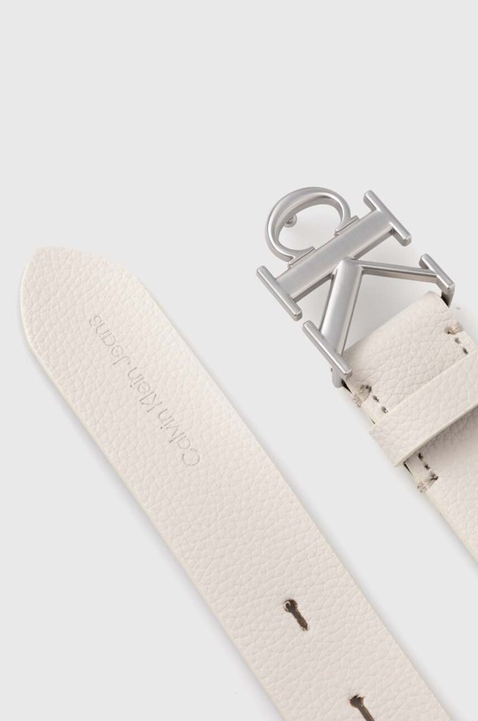 Calvin Klein Jeans pasek skórzany K60K612377 szary AW24