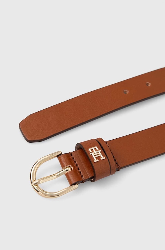 Tommy Hilfiger pasek skórzany AW0AW16798 brązowy AW24