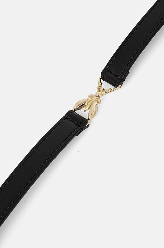 Шкіряний ремінь Patrizia Pepe 8W0039.L048 чорний AW24