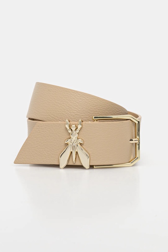 Kožený pásek Patrizia Pepe Dárkový box béžová 8W0044.L001