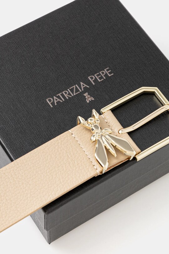 Аксесуари Шкіряний ремінь Patrizia Pepe 8W0044.L001 бежевий