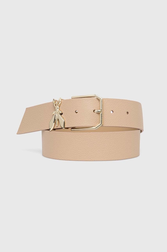 Patrizia Pepe pasek skórzany Gift Box beżowy 8W0044.L001