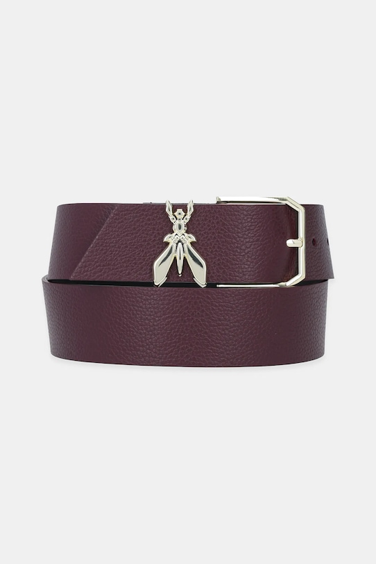 Patrizia Pepe pasek skórzany bordowy 8W0044.L001