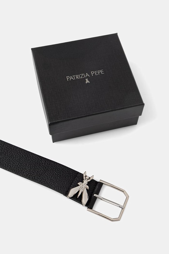 Akcesoria Patrizia Pepe pasek skórzany 8W0044.L001 czarny