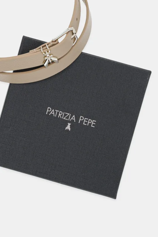 Аксесуари Шкіряний ремінь Patrizia Pepe 8W0045.L001 бежевий