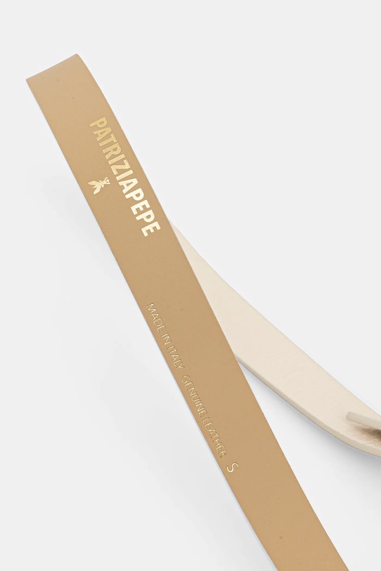 Patrizia Pepe pasek skórzany 8W0047.L001 beżowy AA00