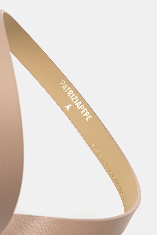 Patrizia Pepe pasek skórzany 8W0047.L001 beżowy AA00