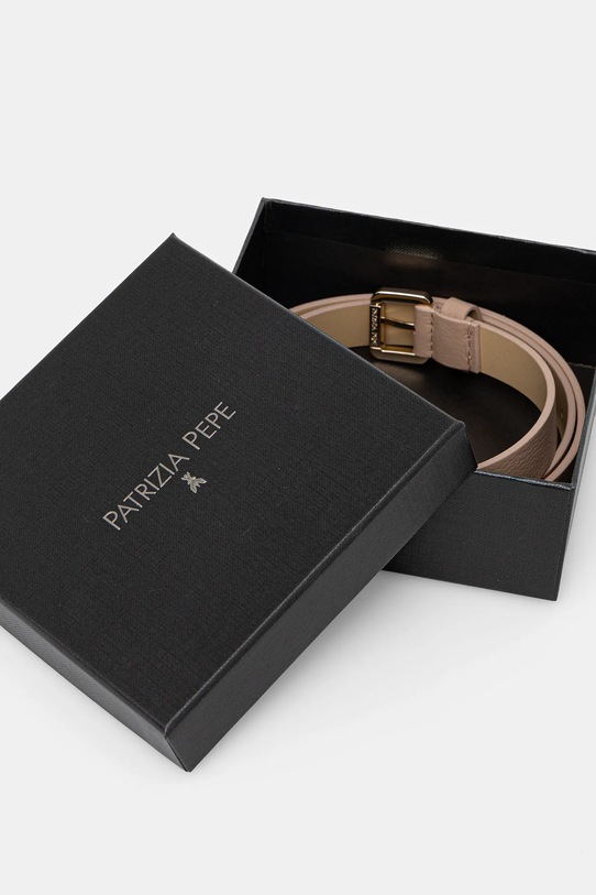 Akcesoria Patrizia Pepe pasek skórzany 8W0047.L001 beżowy