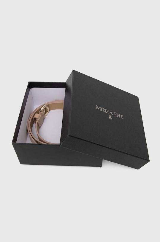 Accesorii Patrizia Pepe curea de piele 8W0047.L001 bej