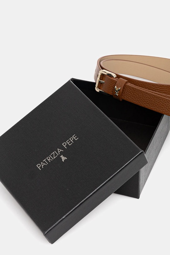 Akcesoria Patrizia Pepe pasek skórzany 8W0047.L001 brązowy