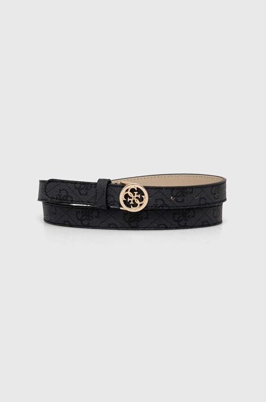 Opasok Guess NOELLE imitácia kože čierna BW9161.P4320