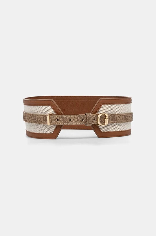 Opasok Guess KERIMA imitácia kože béžová BW9148.P4380
