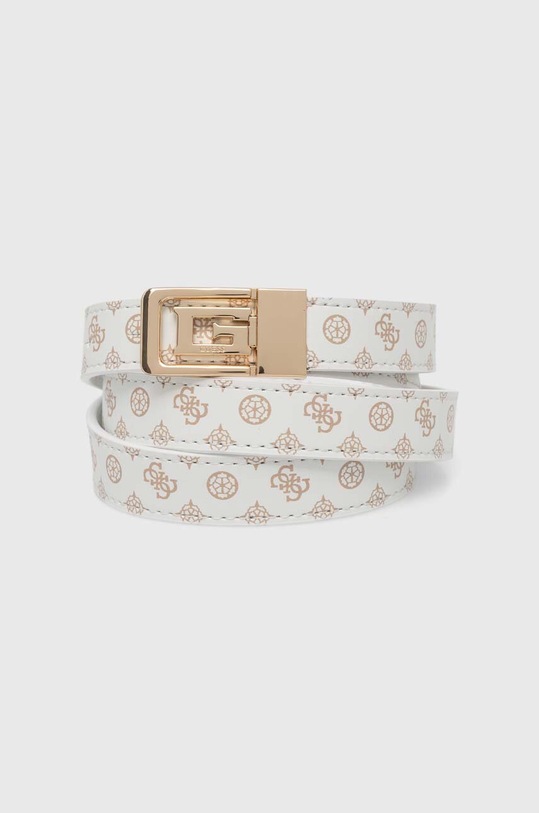 Guess pasek ARLN imitacja skóry licowej biały BW9137.P4320