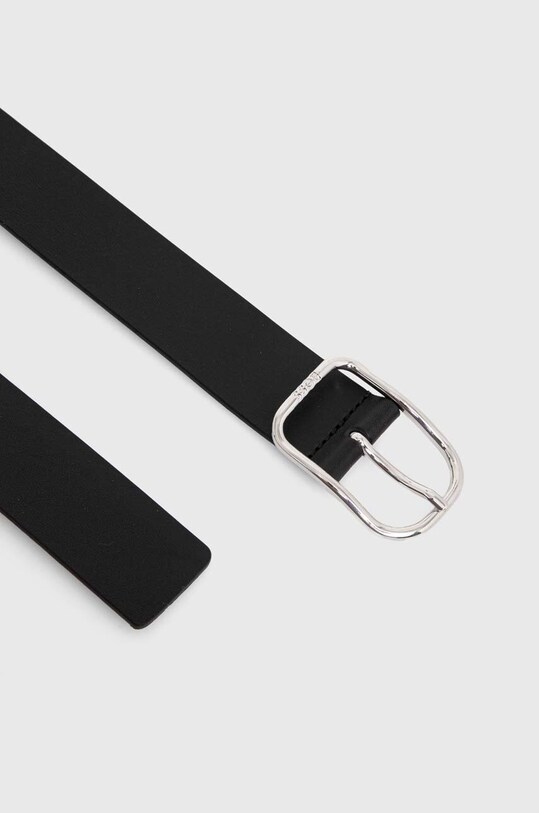BOSS curea de piele 50516473 negru AW24