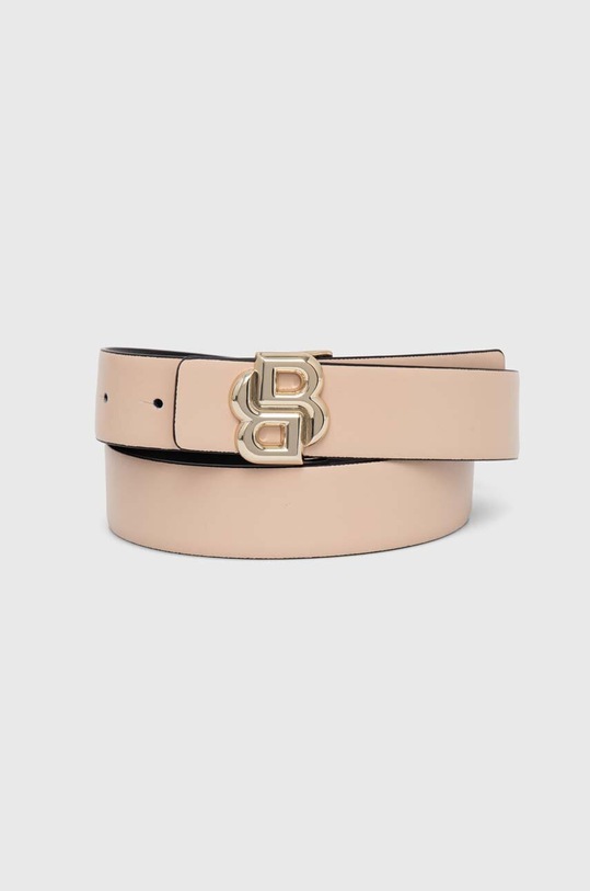 BOSS curea de piele cu doua fete 50517503 negru AW24