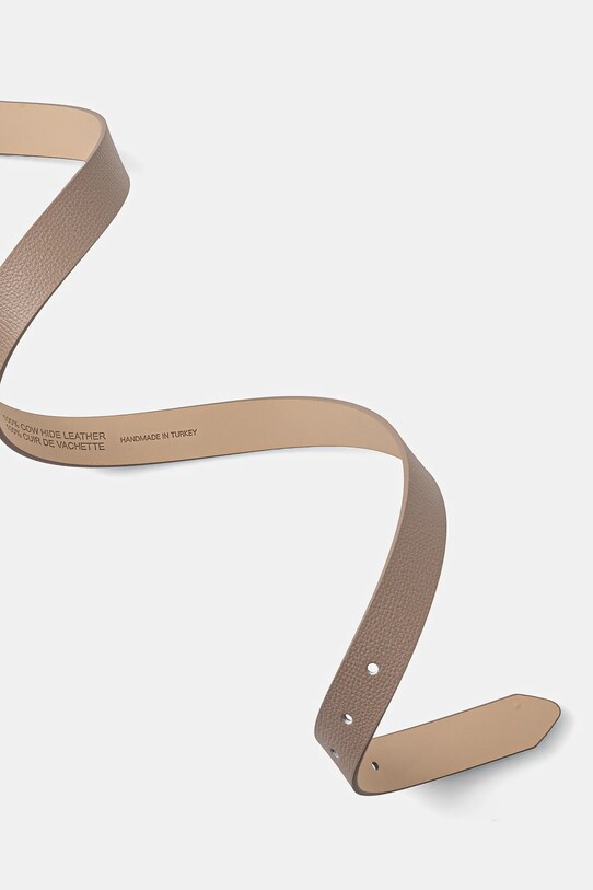 HUGO curea de piele 50516558 bej SS25