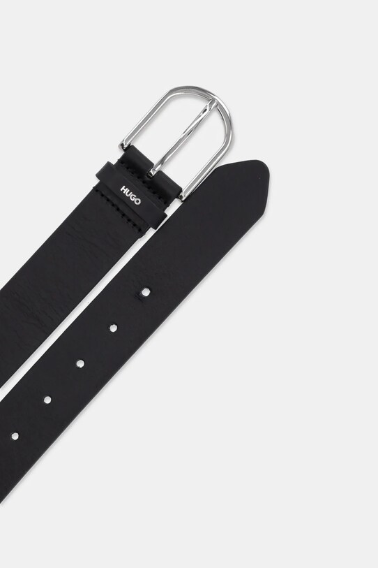 HUGO curea de piele 50522723 negru SS25