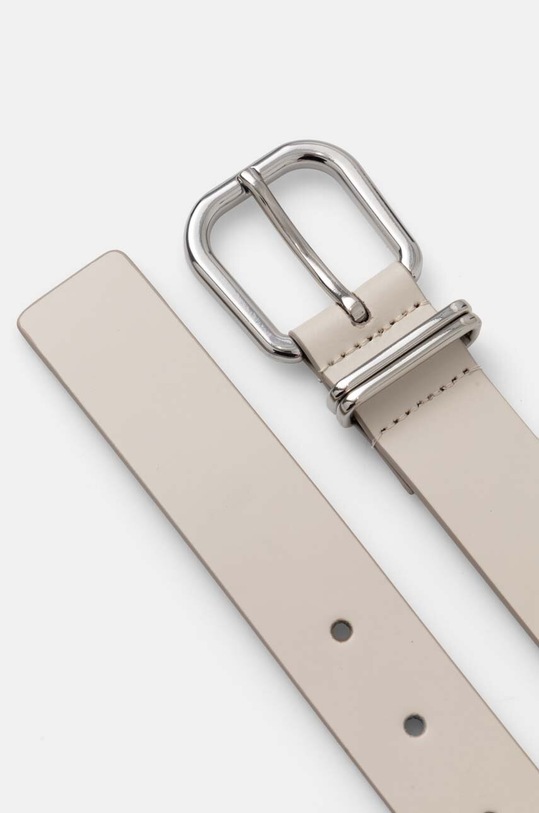 Kožený pásek Tommy Jeans AW0AW16255 béžová AW24