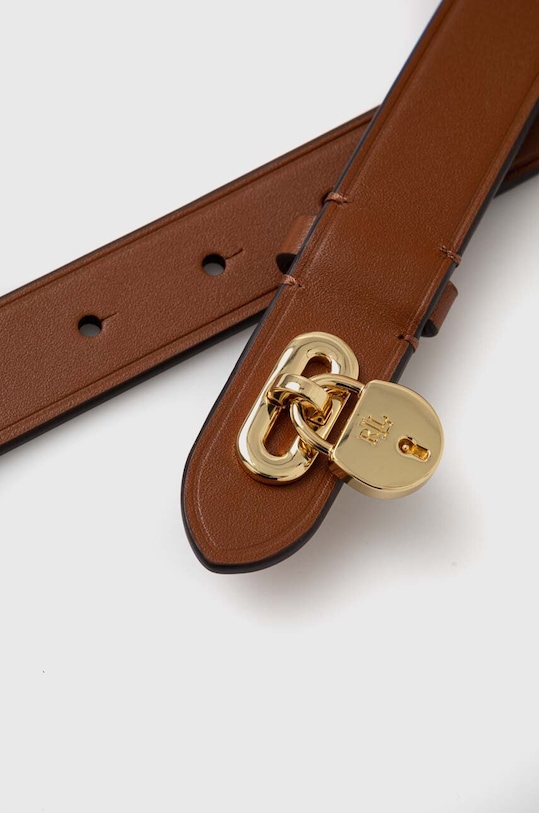 Accesorii Lauren Ralph Lauren curea de piele 412920812 bej