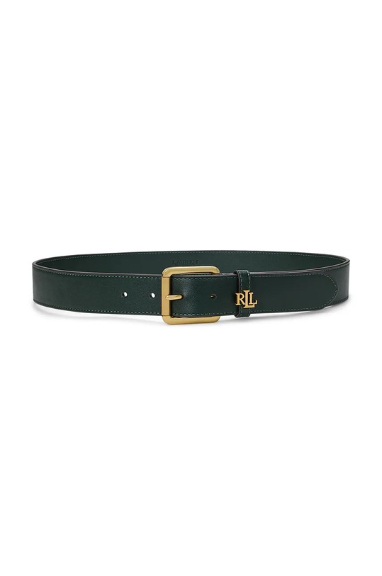 Шкіряний ремінь Lauren Ralph Lauren зелений 412942212