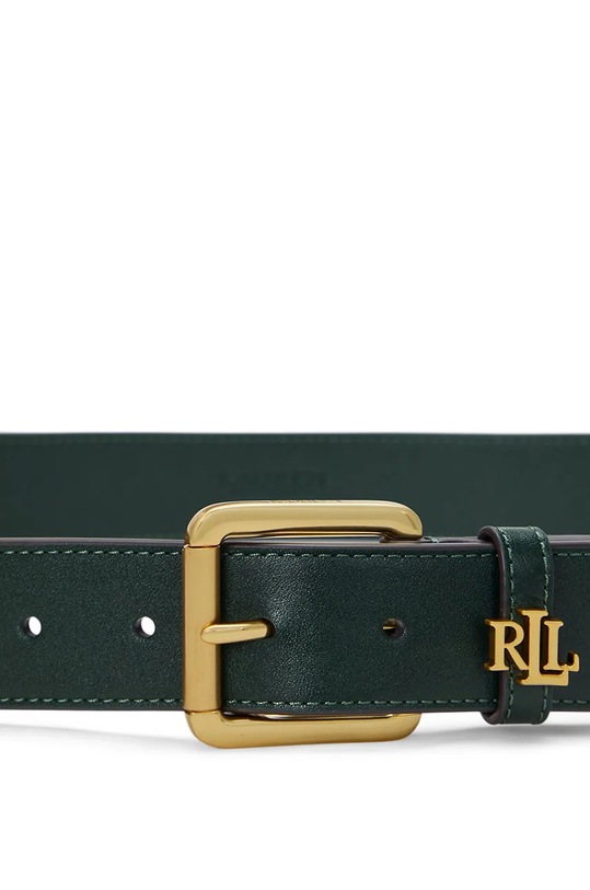 Шкіряний ремінь Lauren Ralph Lauren 412942212 зелений NC24