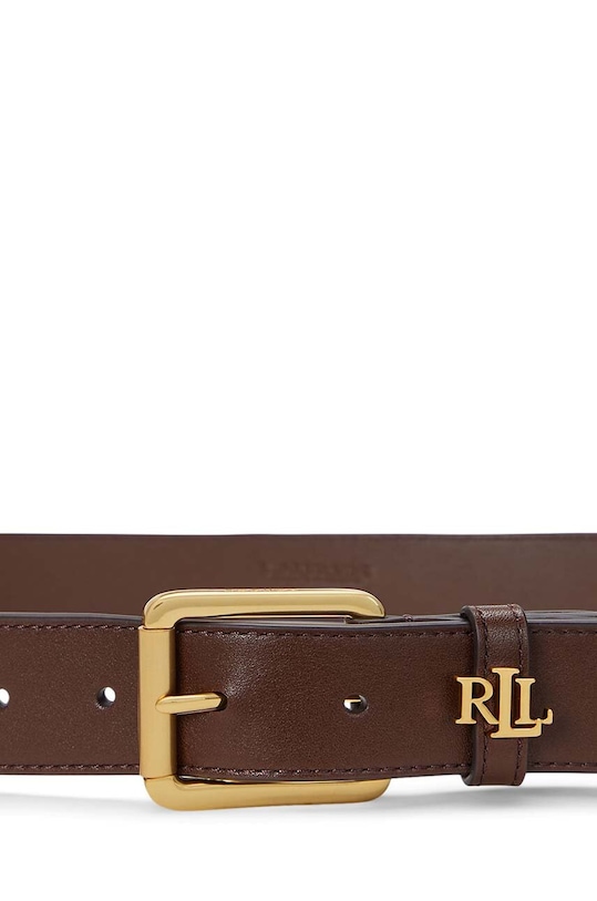 Lauren Ralph Lauren pasek skórzany 412942212 brązowy NC24